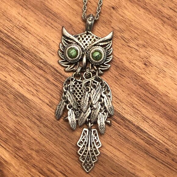 Lucky Brand Jewelry - Lucky Brand | Hinged Owl Pendant Necklace | 24” Adjustable